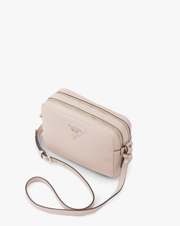 Water Lily Prada Flou leather bag with shoulder strap - Image 3