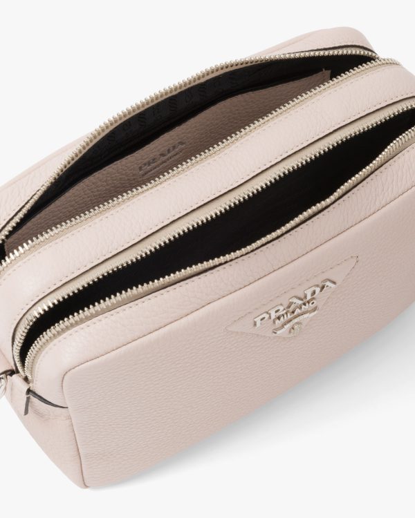 Water Lily Prada Flou leather bag with shoulder strap - Image 5