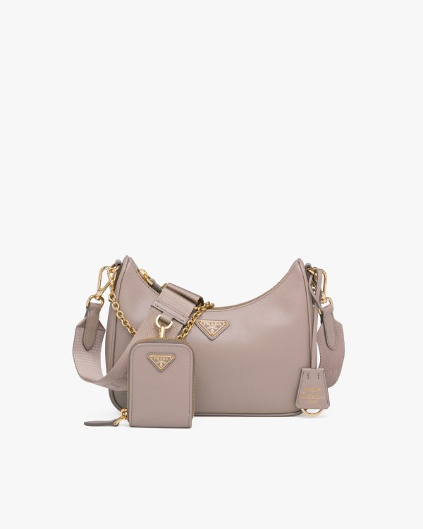 Water Lily Prada Re-Edition 2005 Saffiano leather bag
