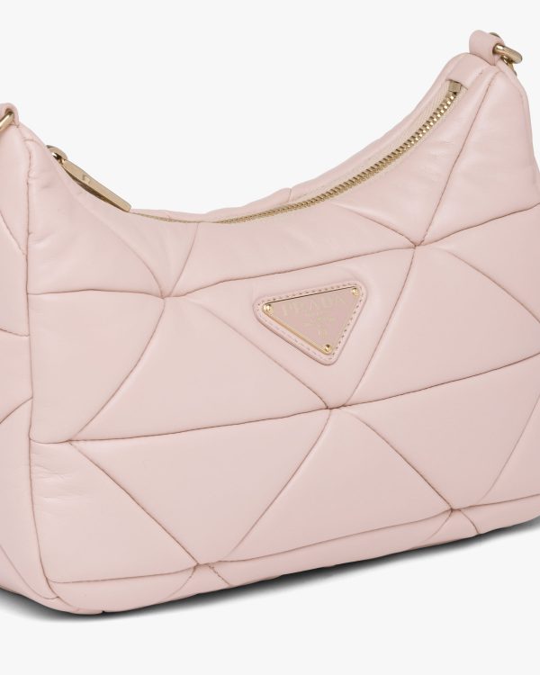 Water Lily Prada System nappa leather patchwork shoulder bag - Image 6