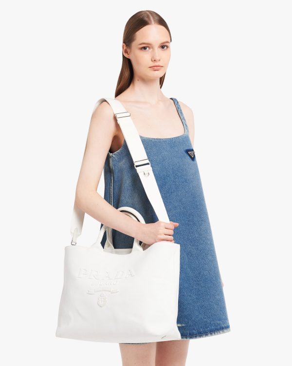 White Drill tote bag - Image 2