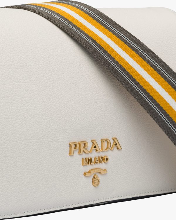 White Leather Shoulder Bag - Image 6