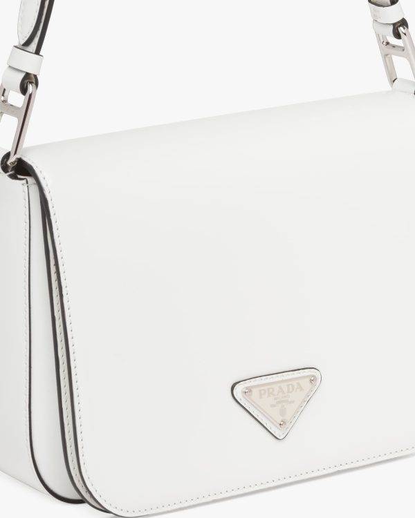 White N Brushed leather shoulder bag - Image 2