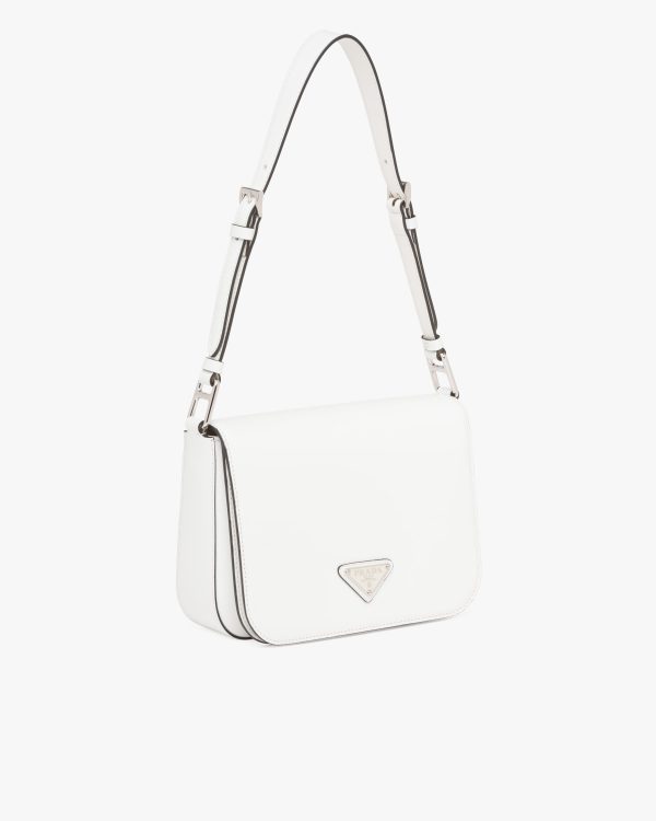 White N Brushed leather shoulder bag - Image 3