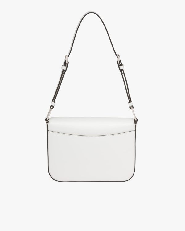 White N Brushed leather shoulder bag - Image 4