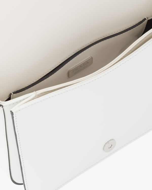 White N Brushed leather shoulder bag - Image 5