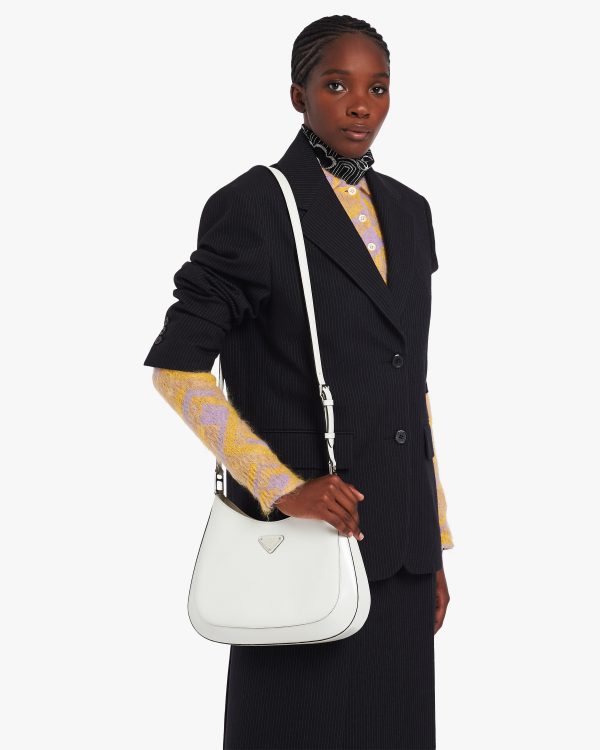 White N Prada Cleo brushed leather shoulder bag - Image 2