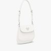 White Prada Cleo brushed leather mini bag - Image 3