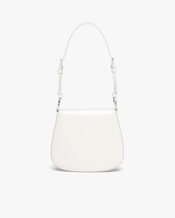 White Prada Cleo brushed leather mini bag - Image 4