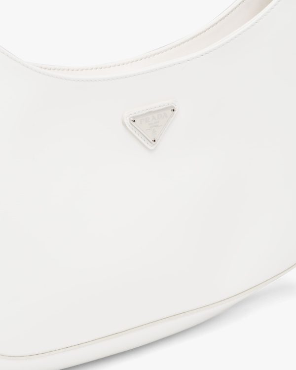 White Prada Cleo brushed leather shoulder bag - Image 6