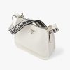 White Prada Flou leather hobo bag - Image 3