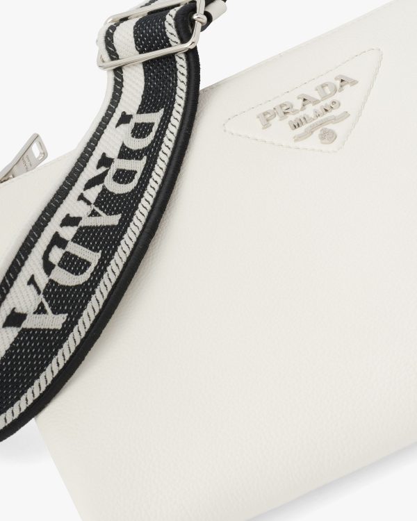 White Prada Flou leather shoulder bag - Image 2