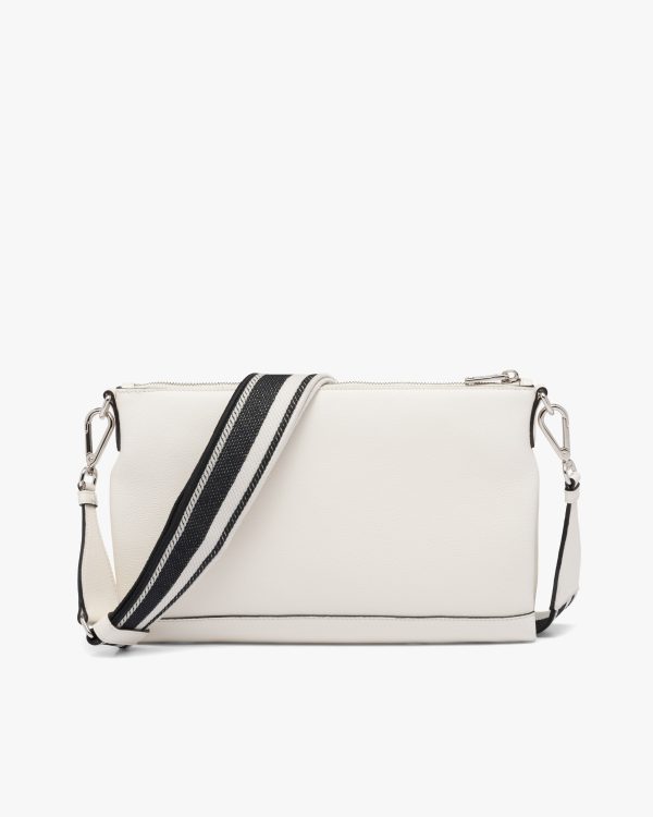 White Prada Flou leather shoulder bag - Image 4