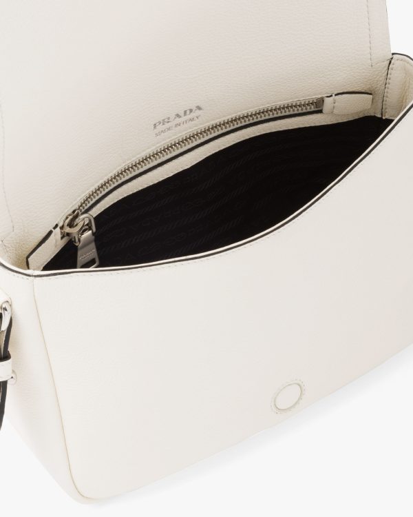 White Prada Flou leather shoulder bag - Image 5
