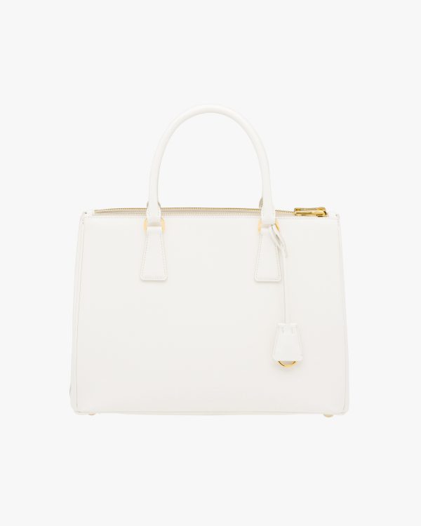 White Prada Galleria Saffiano leather large bag - Image 4