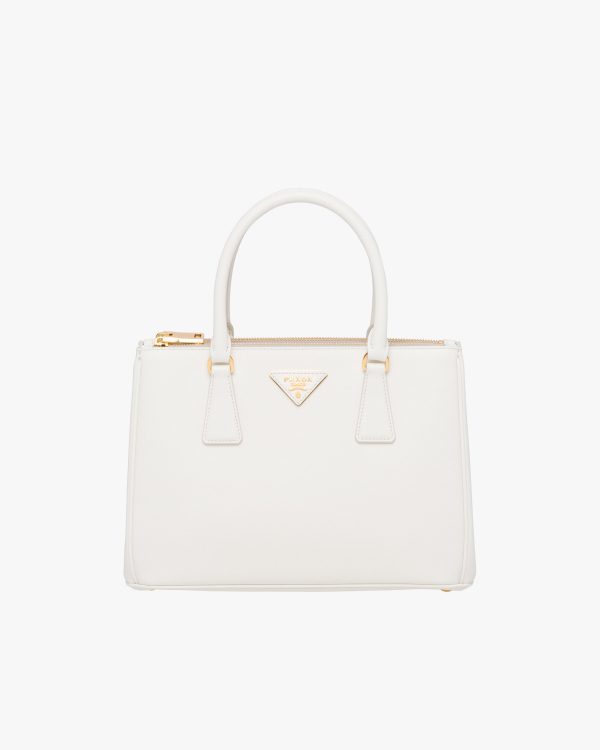White Prada Galleria Saffiano leather medium bag