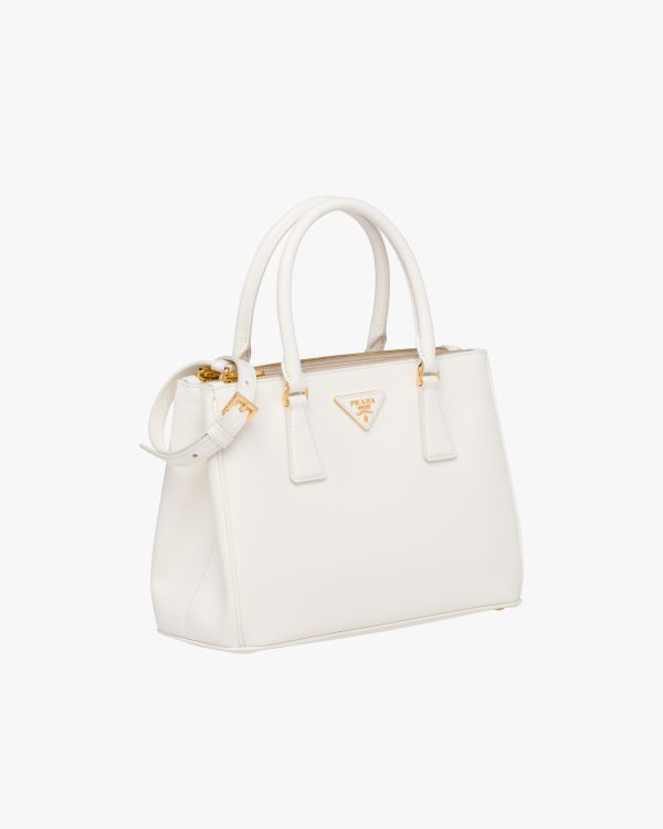 White Prada Galleria Saffiano leather medium bag - Image 3