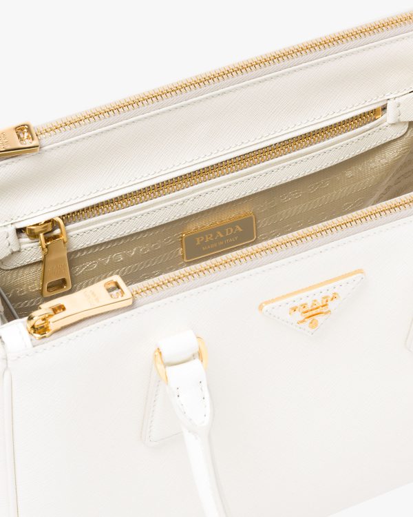 White Prada Galleria Saffiano leather medium bag - Image 5