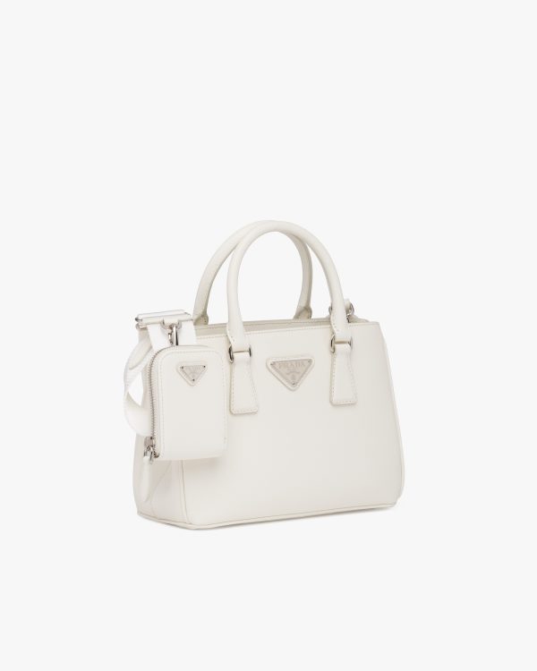 White Prada Galleria Saffiano leather mini-bag - Image 3