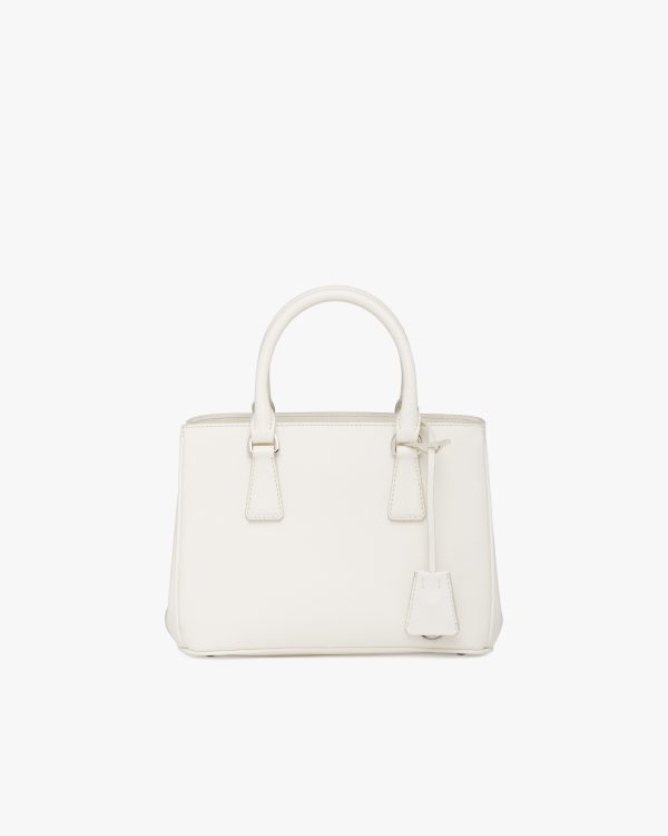 White Prada Galleria Saffiano leather mini-bag - Image 4