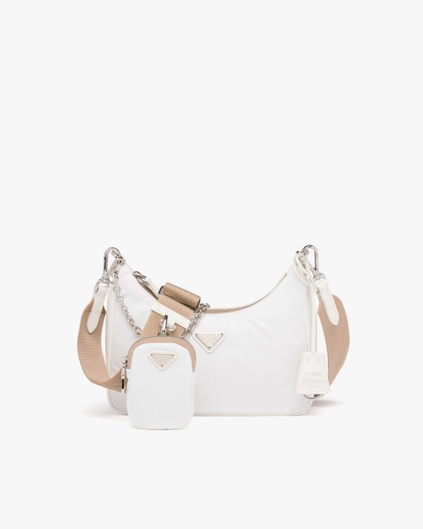 White Prada Re-Edition 2005 Re-Nylon bag