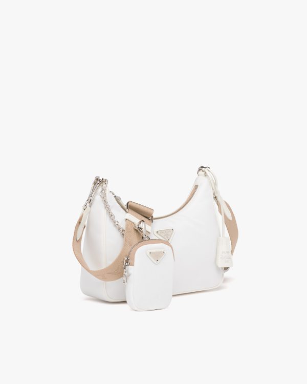 White Prada Re-Edition 2005 Re-Nylon bag - Image 3