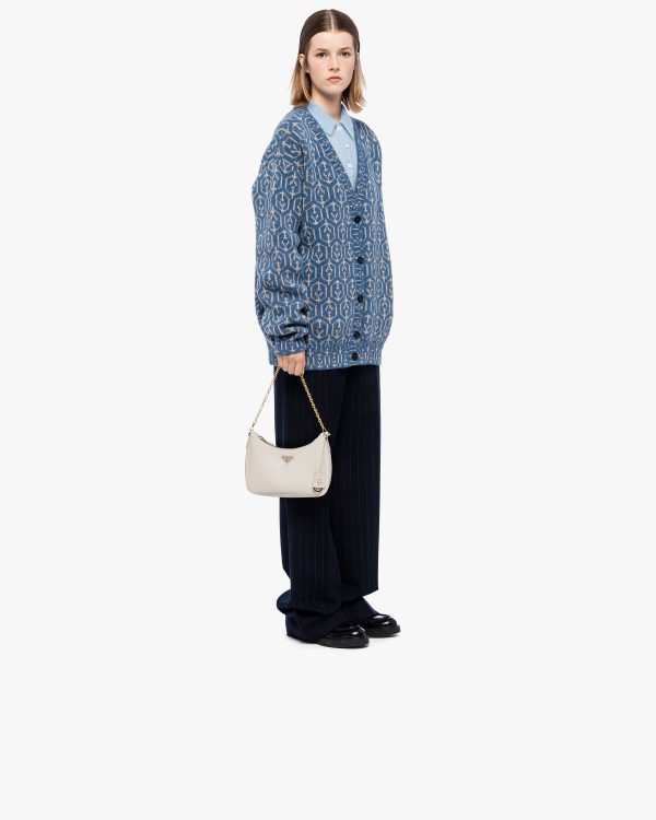 White Prada Re-Edition 2005 Saffiano leather bag - Image 7
