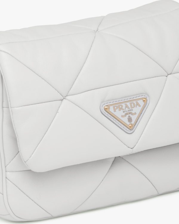 White Prada System nappa leather patchwork bag - Image 6