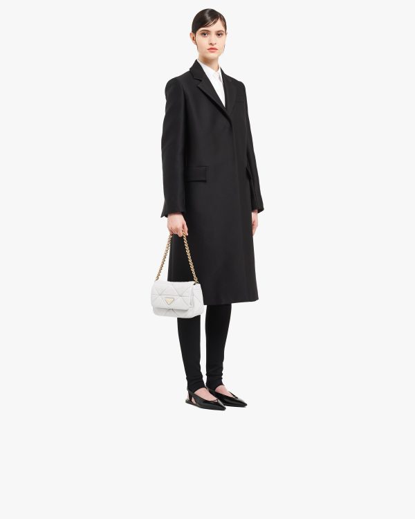 White Prada System nappa leather patchwork bag - Image 7