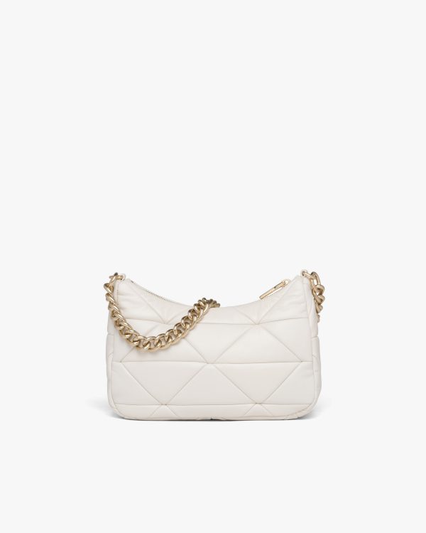 White Prada System nappa leather patchwork shoulder bag - Image 4