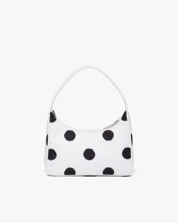 White Printed Re-Nylon Re-Edition 2000 mini-bag - Image 4
