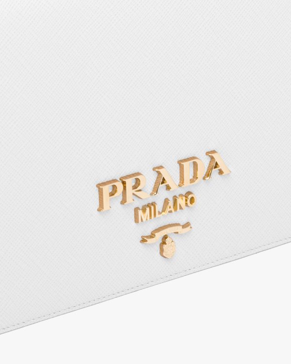 White Saffiano Leather Mini Bag - Image 2