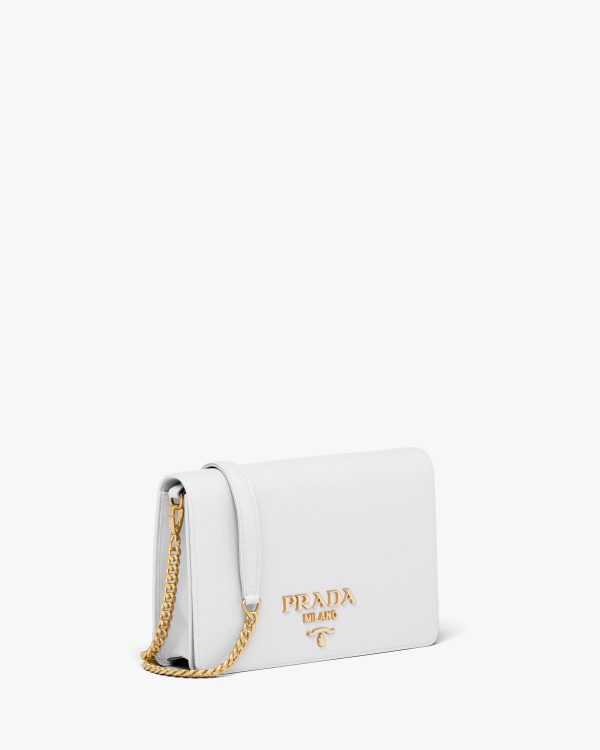 White Saffiano Leather Mini Bag - Image 3