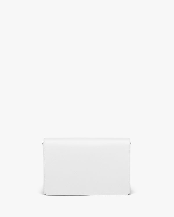 White Saffiano Leather Mini Bag - Image 4