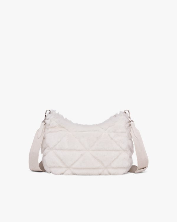 White Shearling shoulder bag - Image 4
