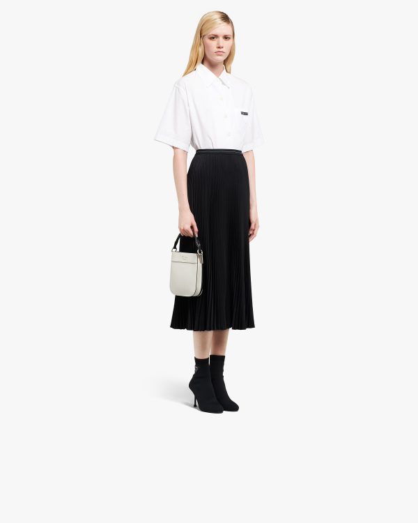 White/black Small Leather Prada Margit bag - Image 7