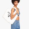 White/black Terry tote bag - Image 2