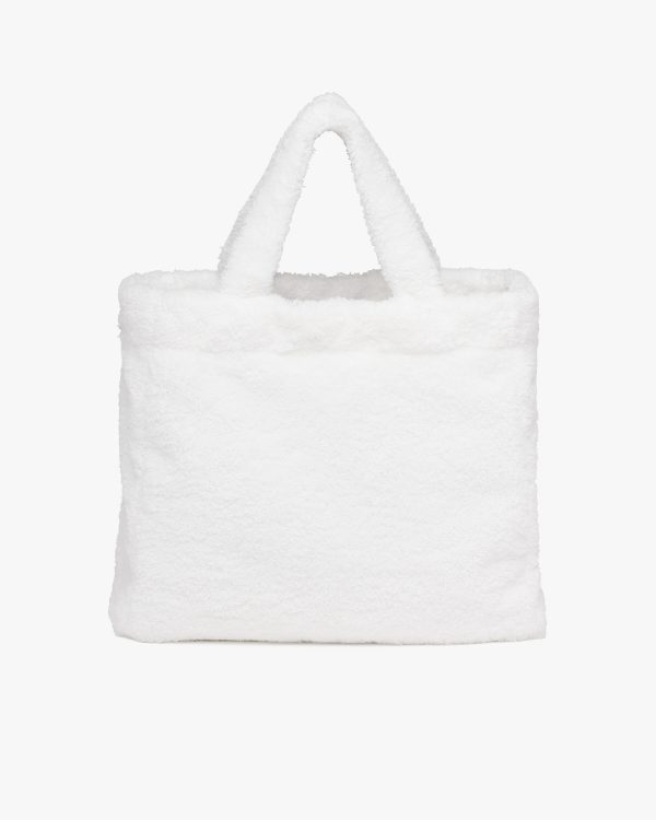 White/black Terry tote bag - Image 4