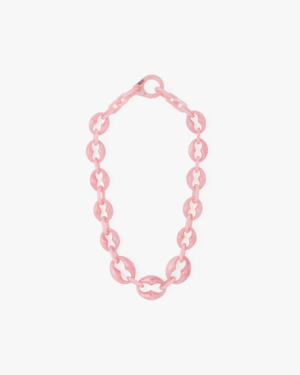 Alabaster Pink Plexiglass necklace