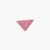 Begonia Pink Prada Symbole clip left earring