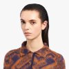 Begonia Pink Prada Symbole clip left earring - Image 2