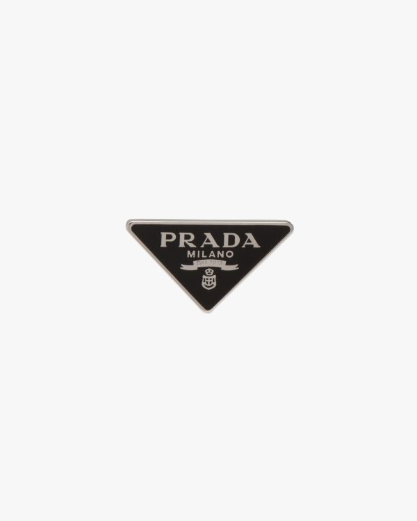 Black Prada Symbole clip left earring - Image 3
