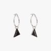 Black Prada Symbole drop earrings