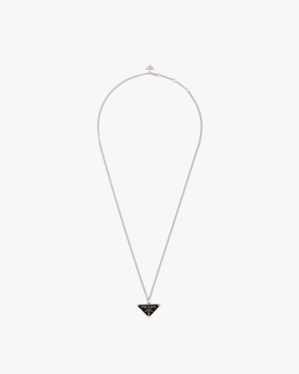 Black Prada Symbole necklace
