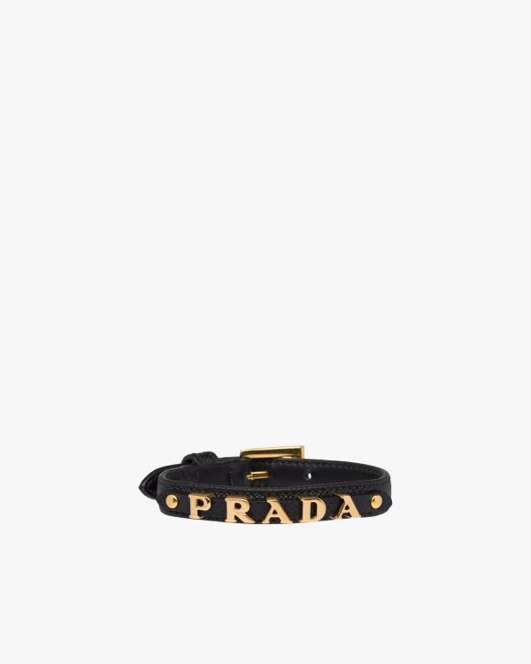 Black Saffiano Leather Bracelet