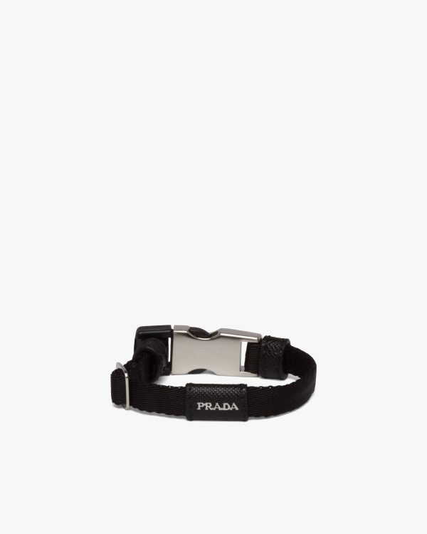 Black Woven nylon bracelet