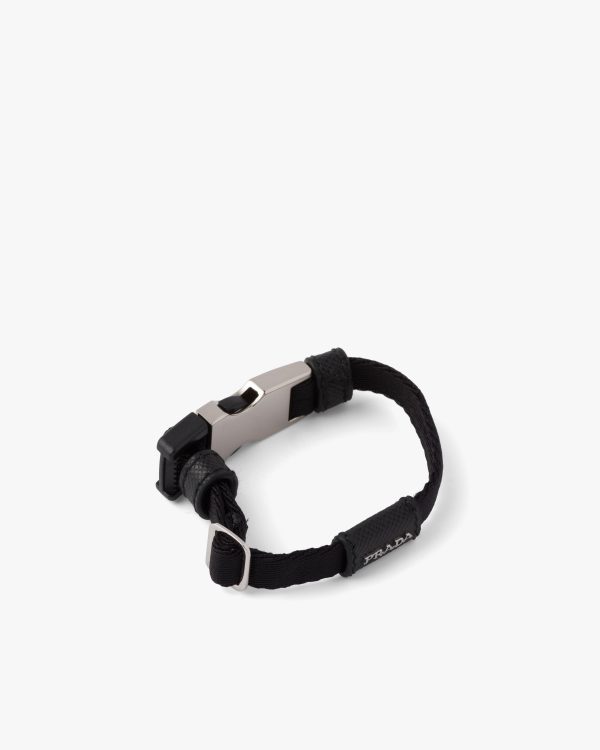 Black Woven nylon bracelet - Image 3