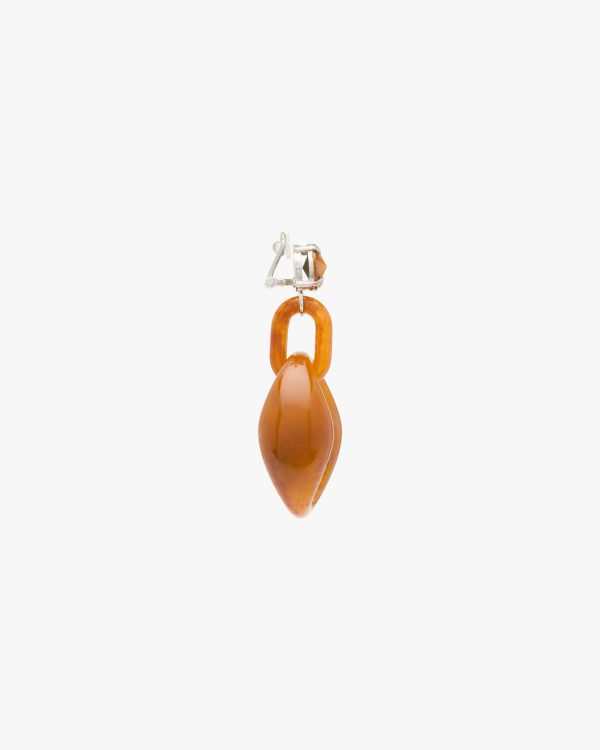 Caramel Tortoiseshell Plexiglas earrings - Image 3
