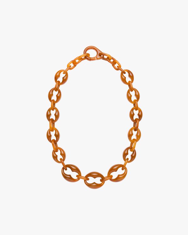 Caramel Tortoiseshell Plexiglass necklace