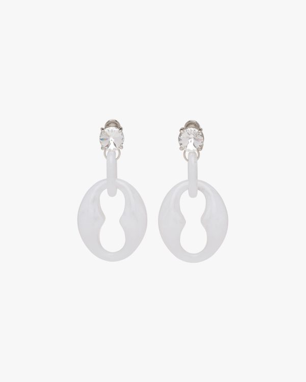 Cloudy Gray Plexiglas earrings - Image 3